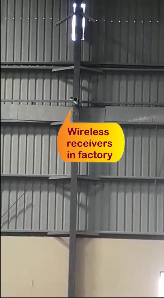 Wireless receiver in factory